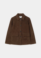 Suede leather jacket