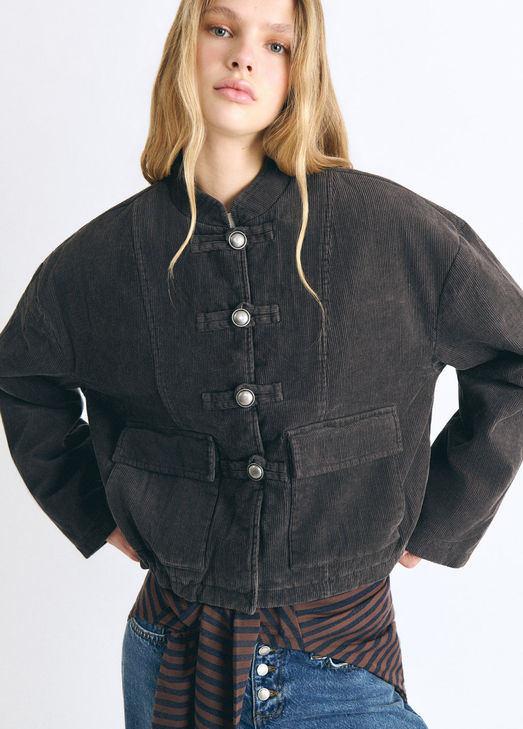 Quilted corduroy jacket