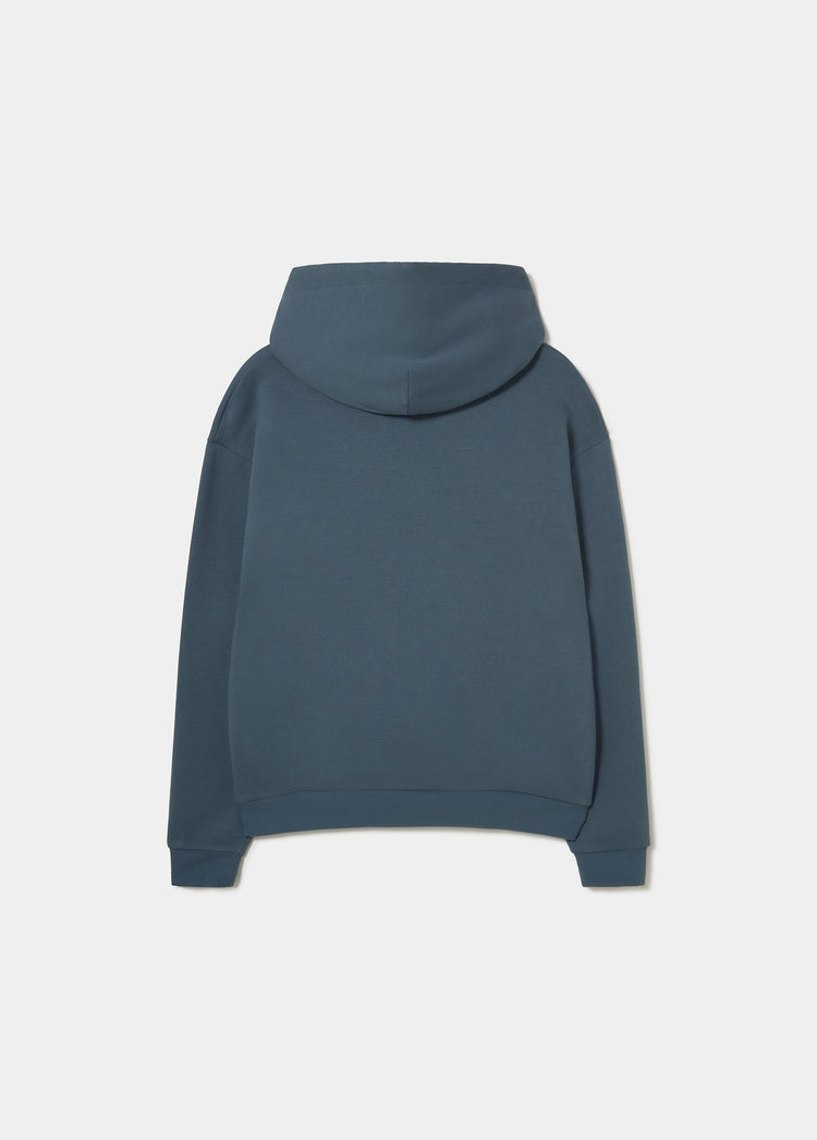 Sudadera capucha print texto