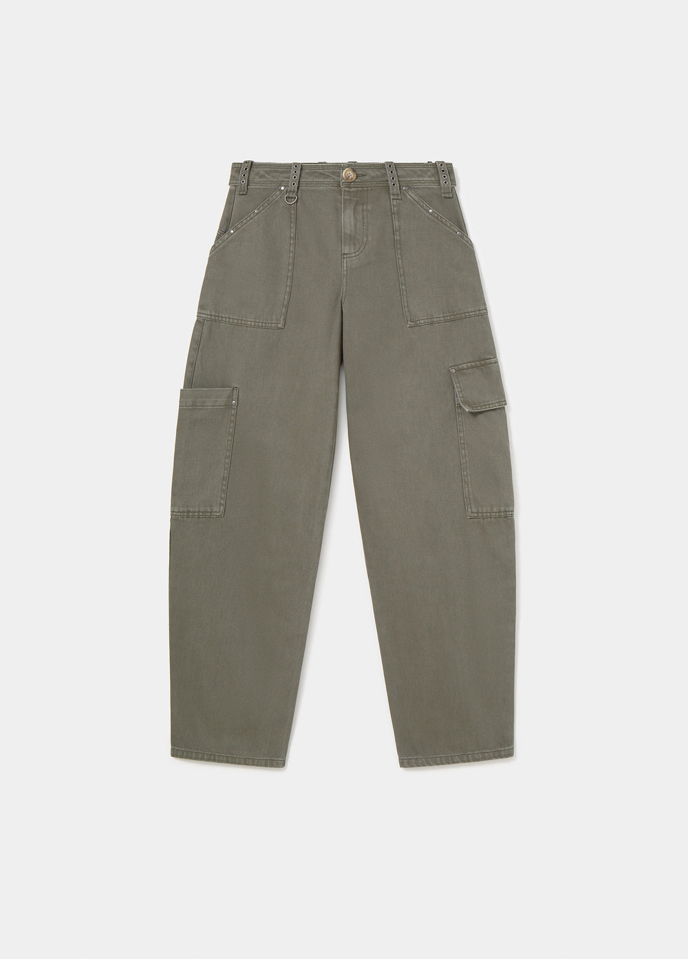 Cargo pants with belt loops