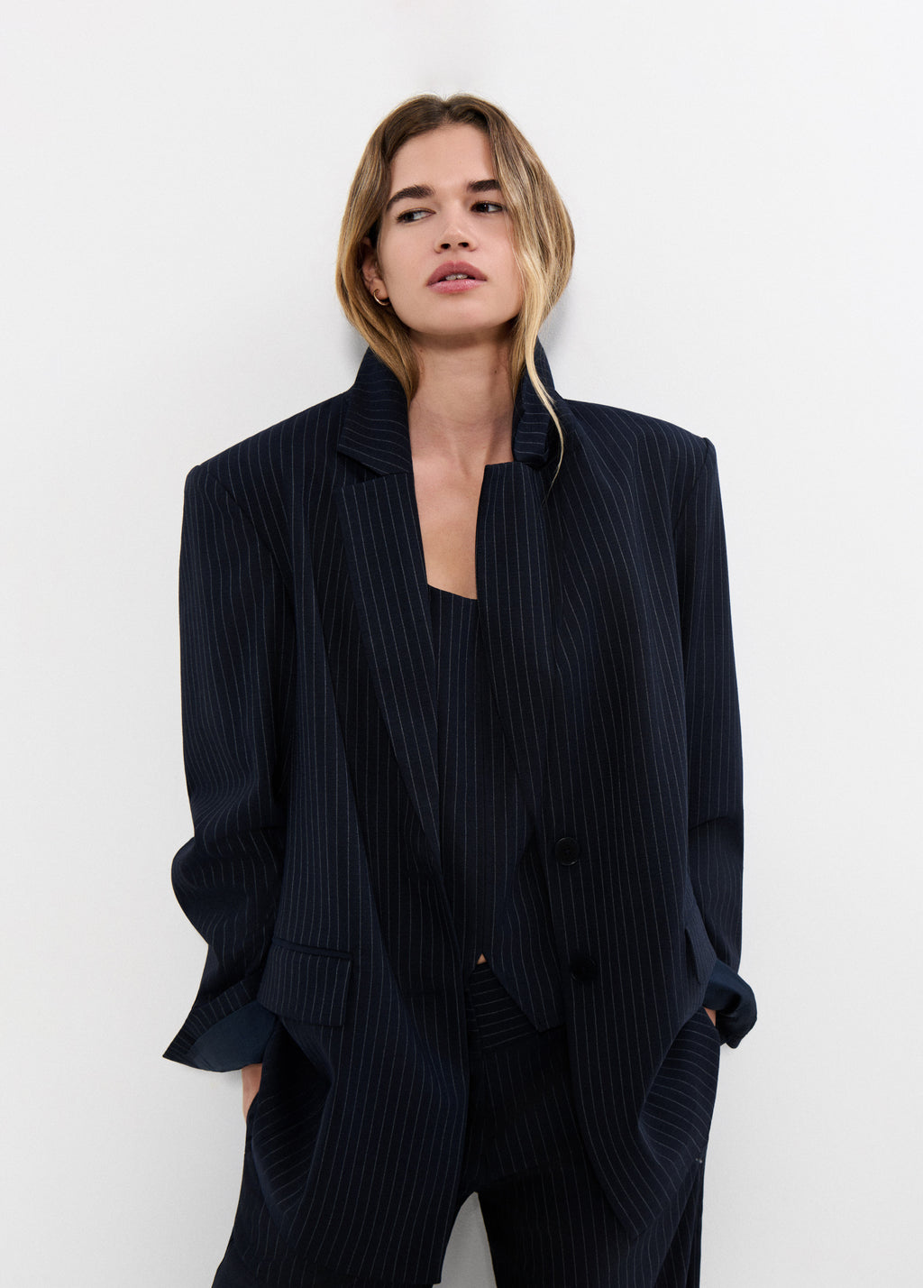 Pinstripe blazer