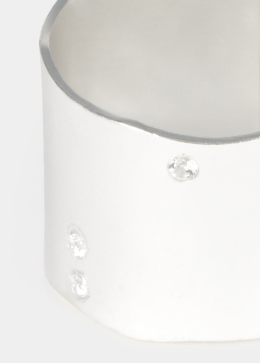 Wide engraved ring