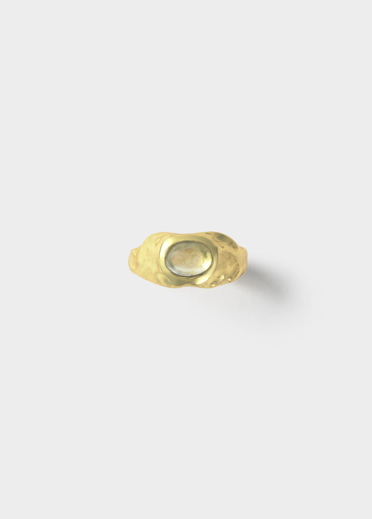 Anillo irregular piedra