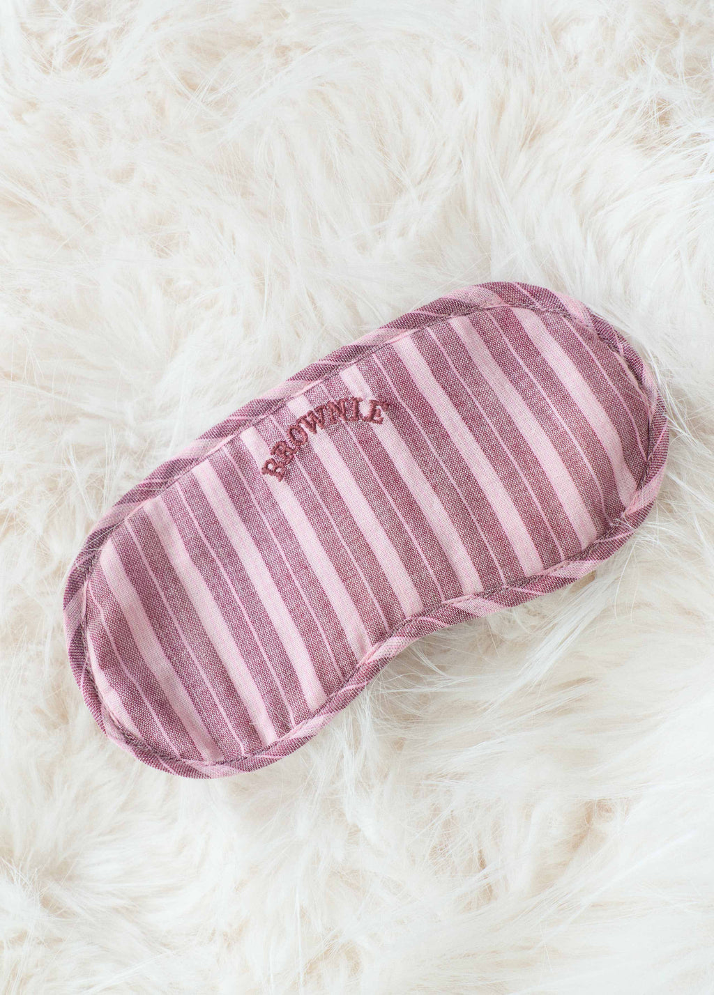 Striped eye mask