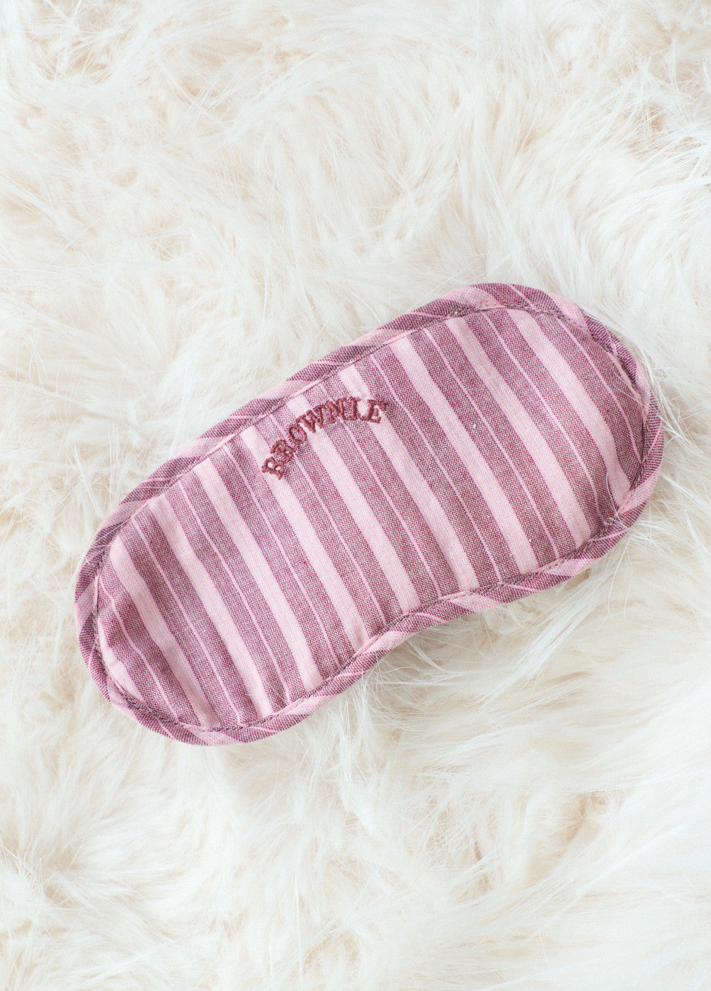 Striped eye mask