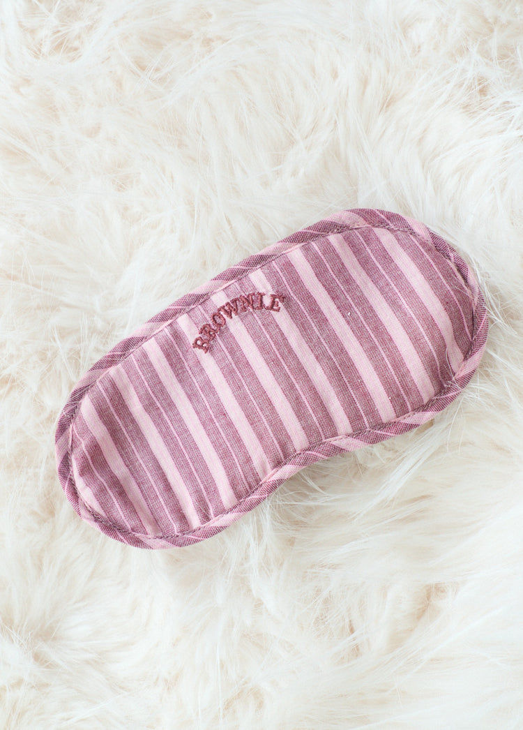 Striped eye mask