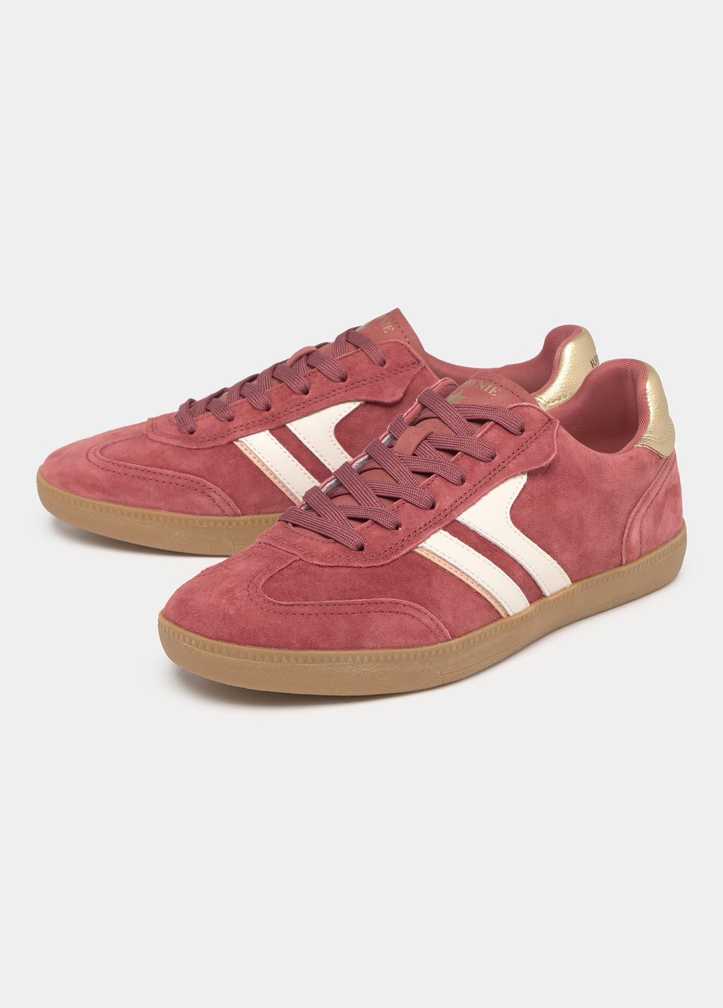 Sneaker mit Logo-Einsätzen