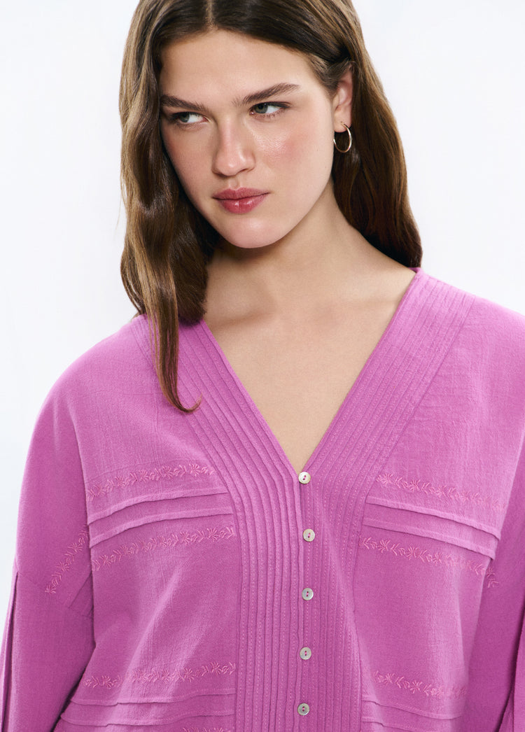 Blusa ricamata