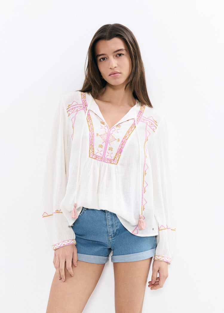Embroidered blouse