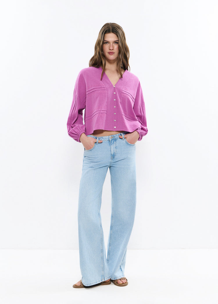 Blusa ricamata