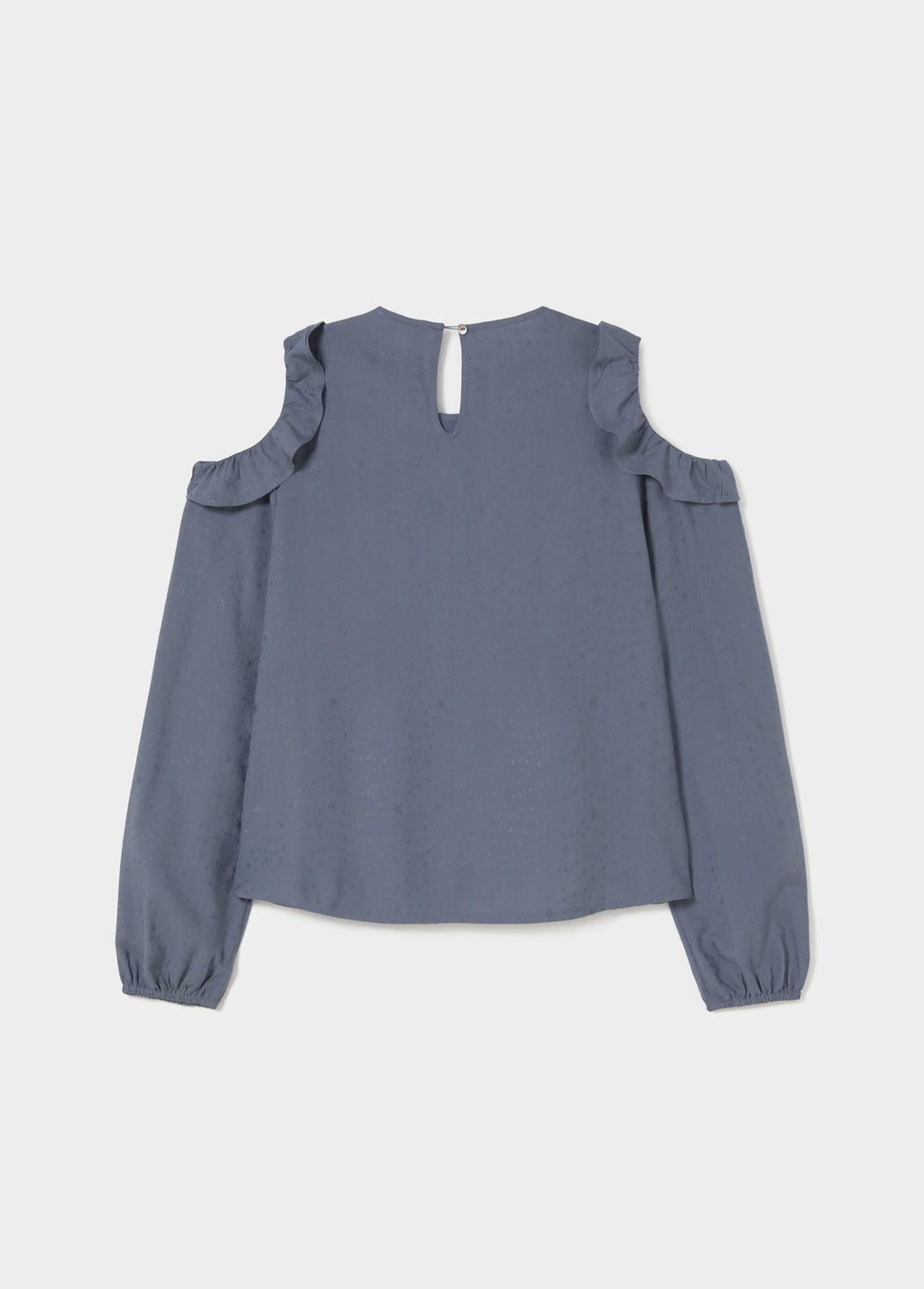 Bluse mit Cut-out und Volants