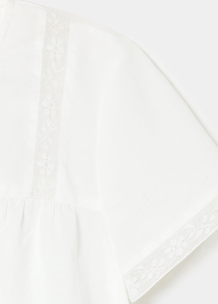Blusa con dettaglio lacci