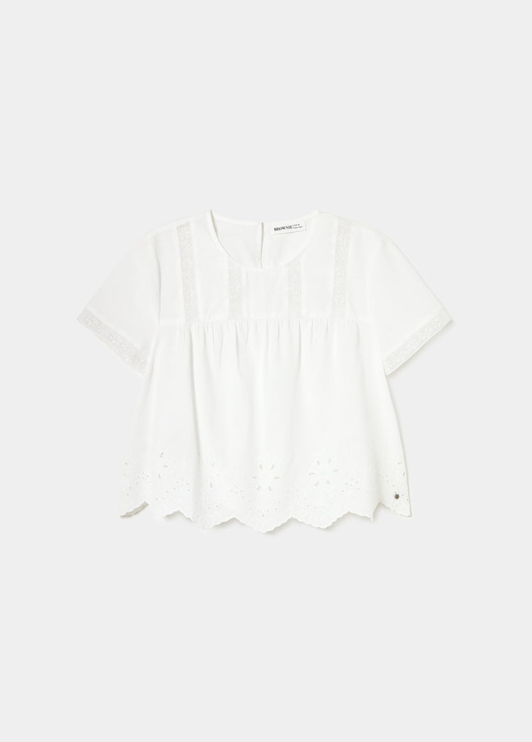 Blusa con dettaglio lacci