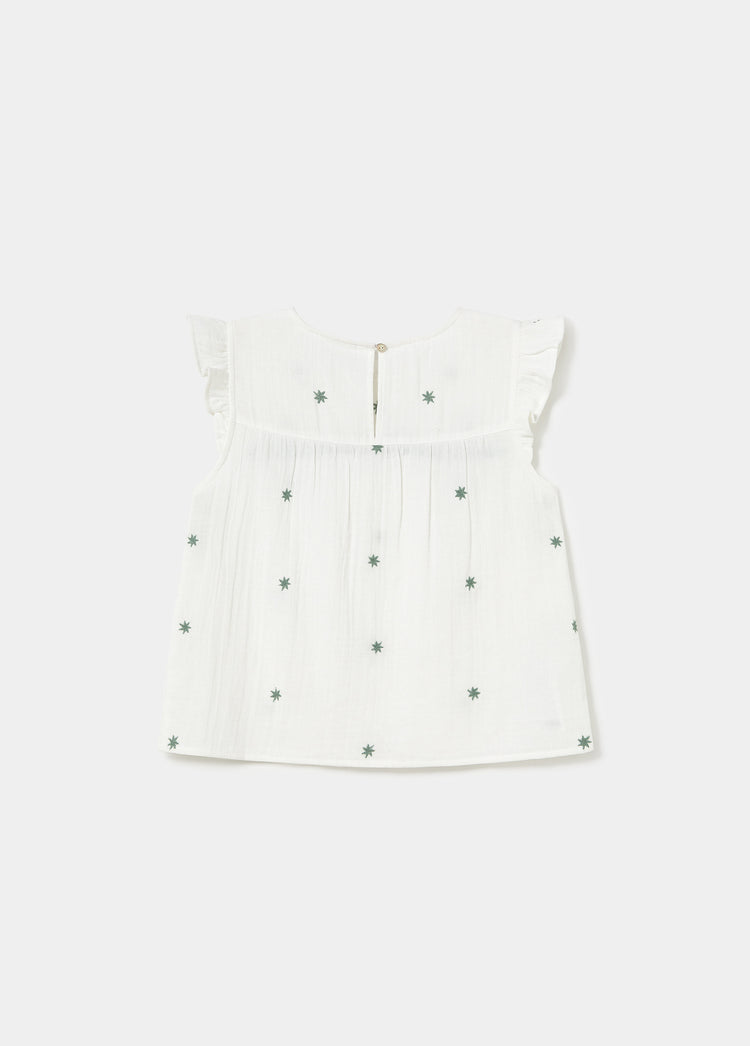 Blusa dobetela bordados