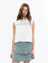 Blusa dobleta amb brodats