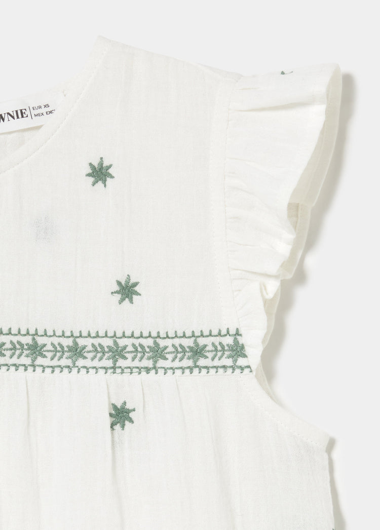 Blusa dobetela bordados
