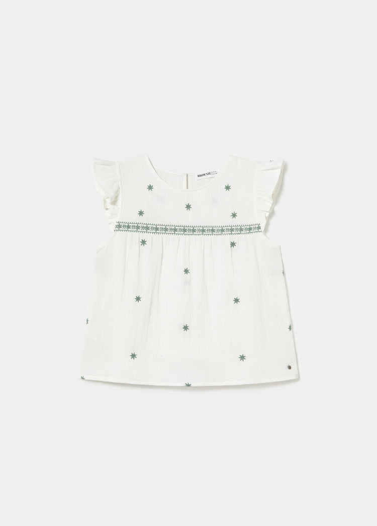Blusa dobetela bordados