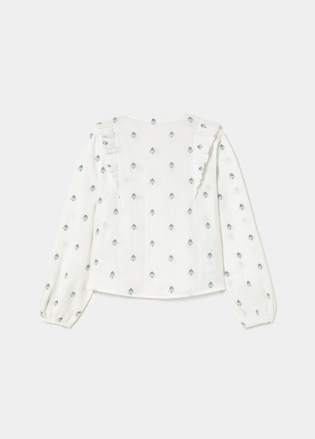 Blusa doppio tessuto ricamata