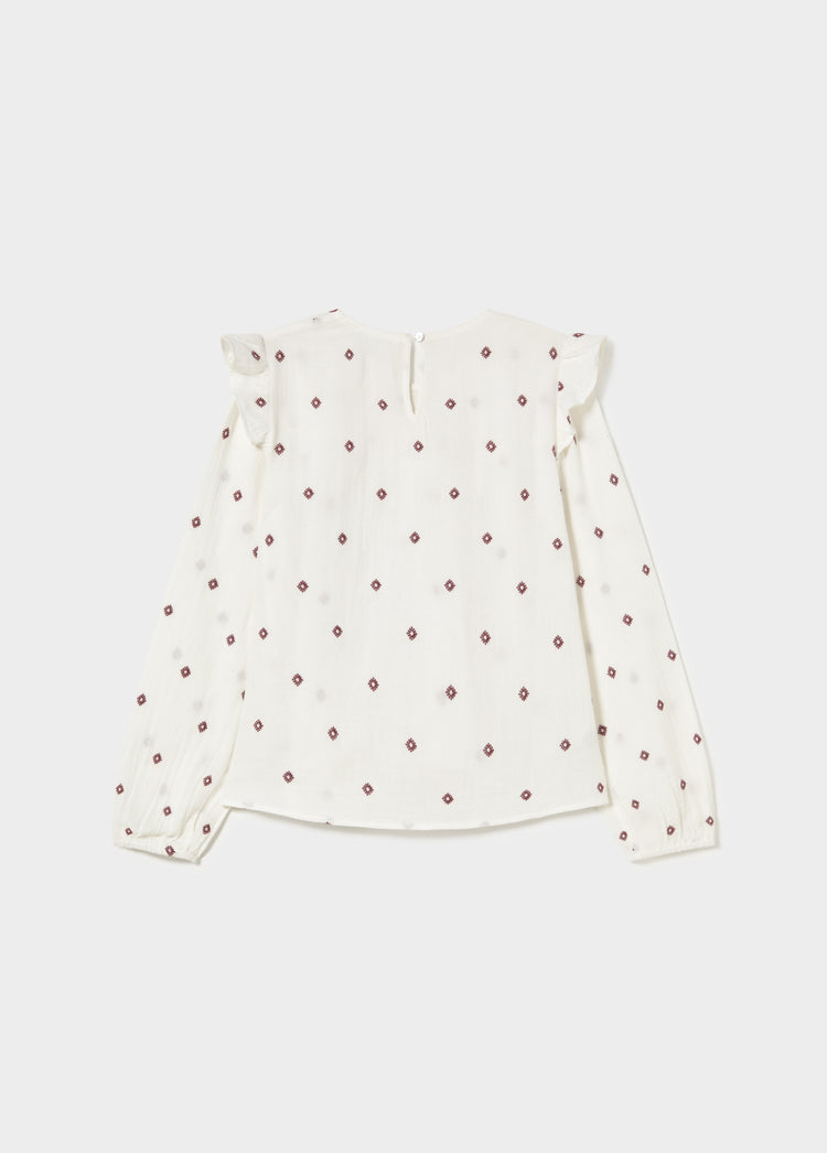Blusa dobletela bordados
