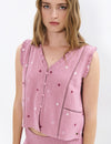 Double-layer star blouse