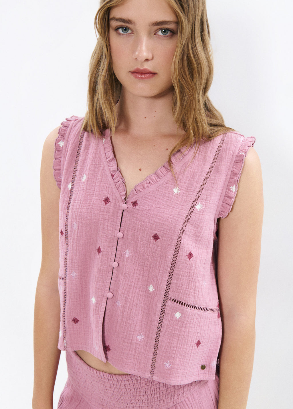 Double-layer star blouse