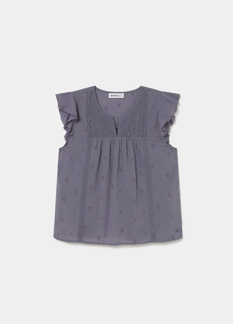 Blusa tirantes encaje
