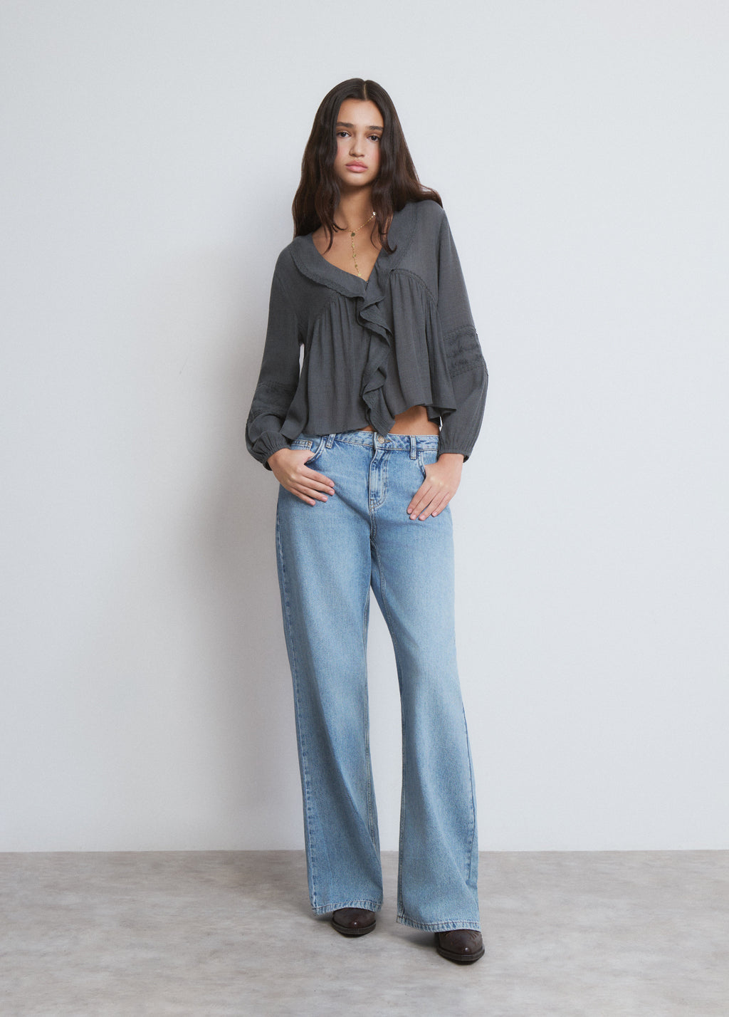 Blusa volantes