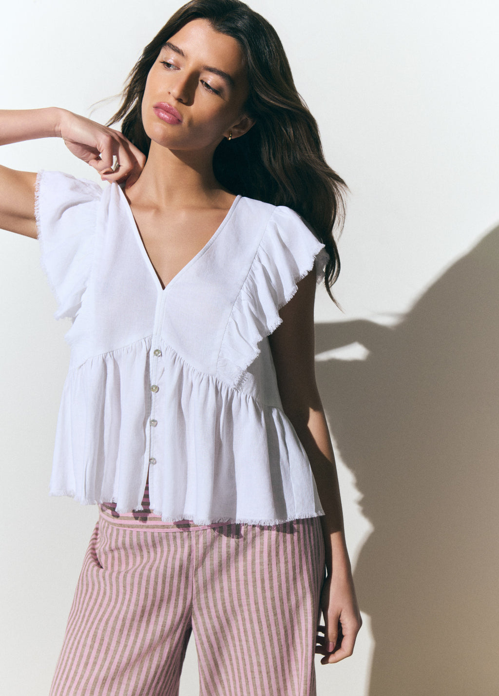 Ruffled blouse