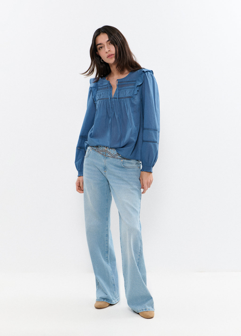 Ruffled blouse