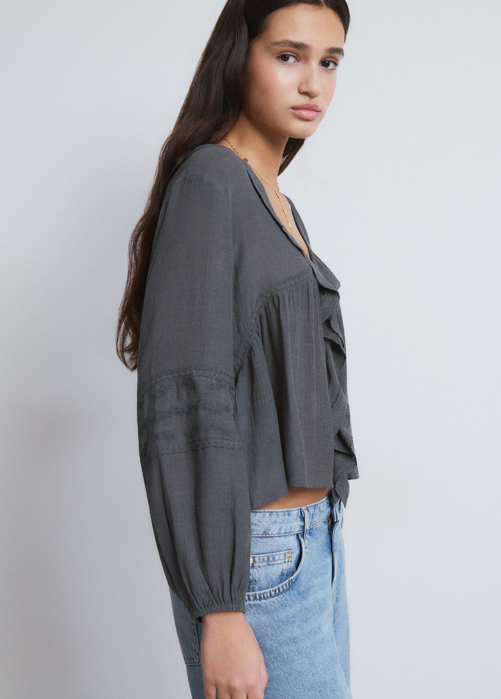Blusa volantes