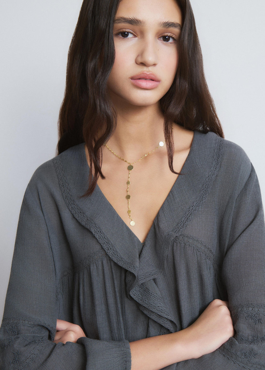 Blusa volantes