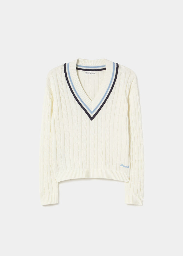 Braided sweater