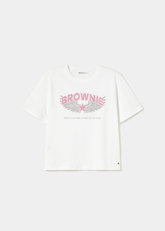 T-shirt with wing logo