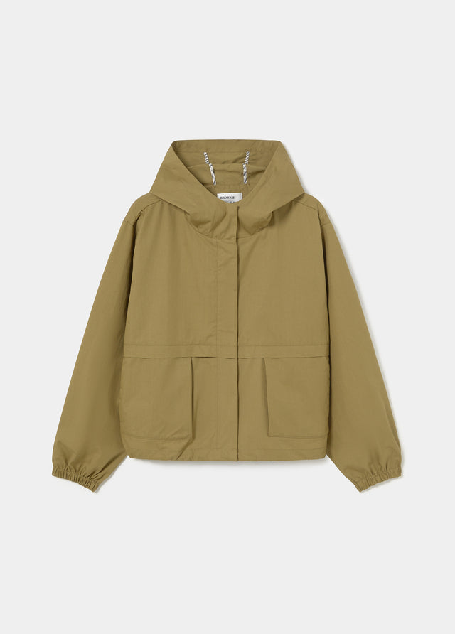 Parka en coton avec capuche