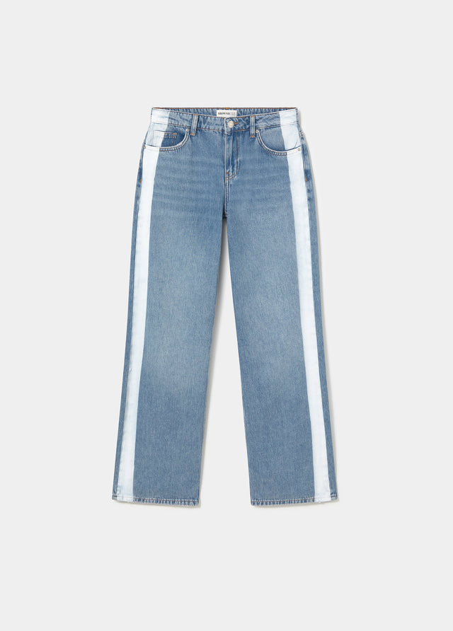 Gerade Jeans mit Seitenstreifen