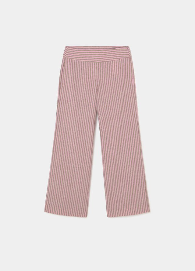 Wide waist striped pants