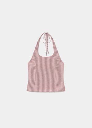 Striped halter top
