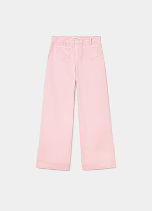 Culotte pants with front pockets
