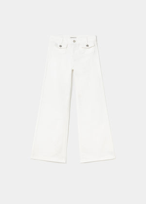 Flared pants with front pockets