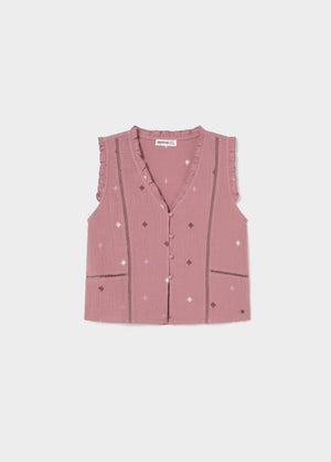 Double-layer star blouse