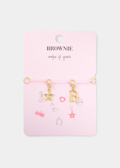 Pulsera cuerda charms