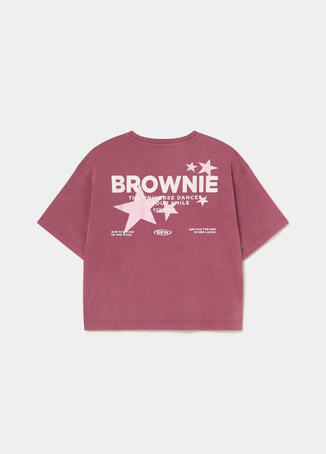 Camiseta print estrellas espalda