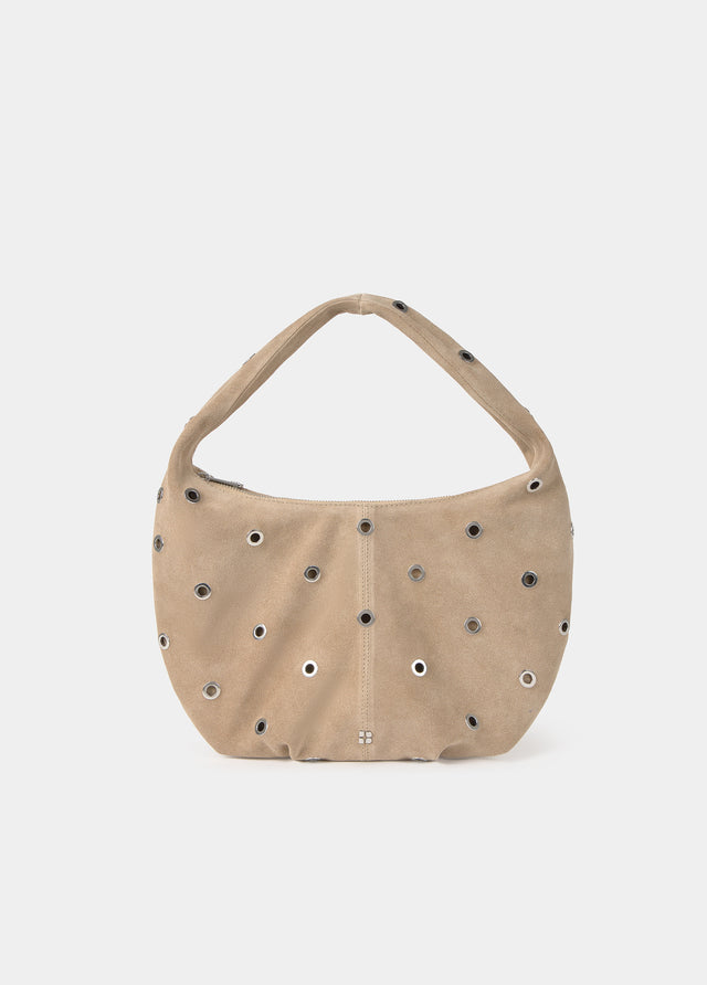 Große Ledertasche mit Nieten