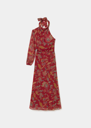Vestido largo estampado