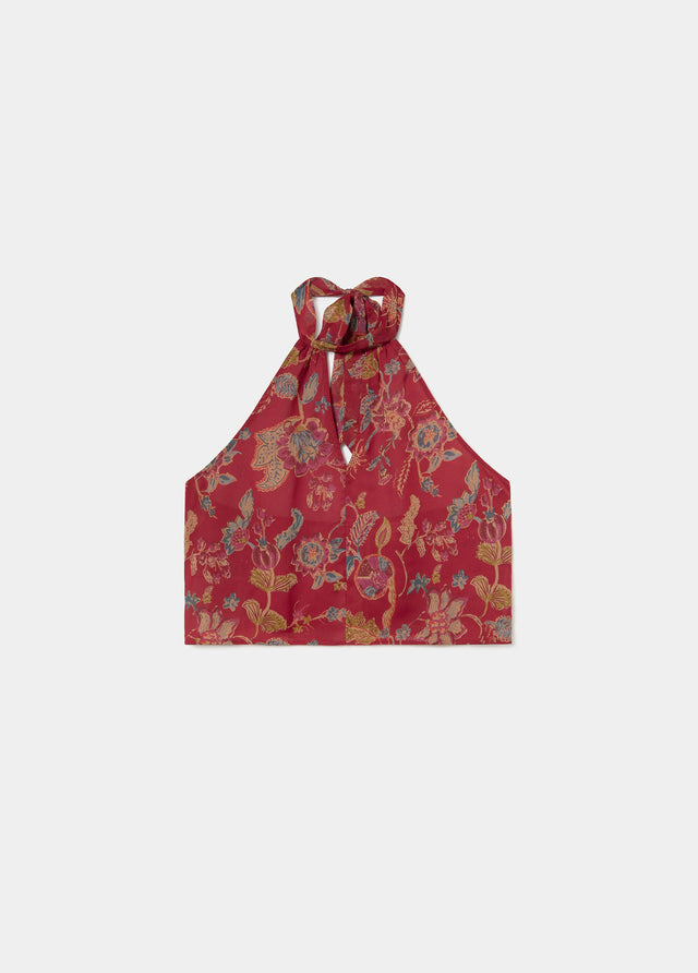 Top choker estampado