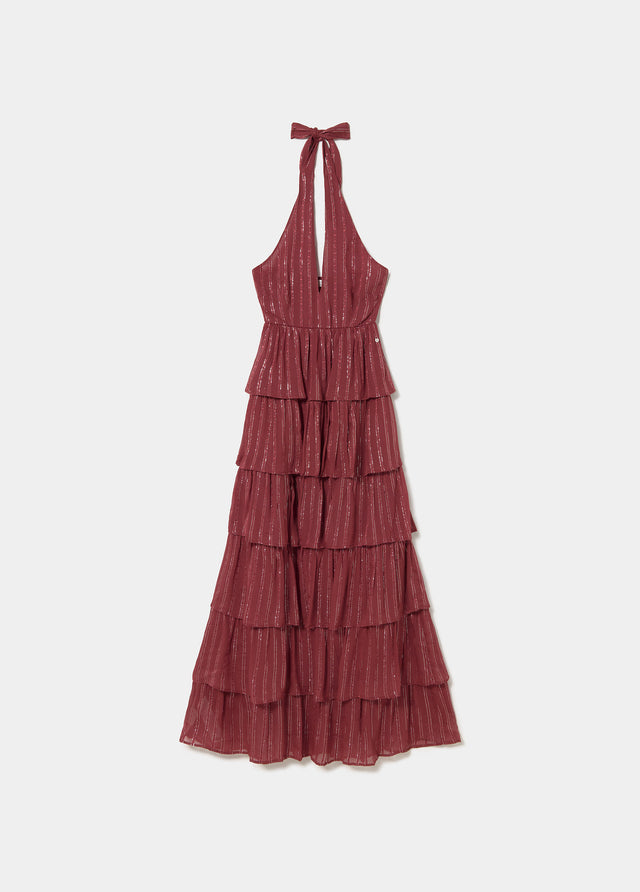 Shiny halter dress
