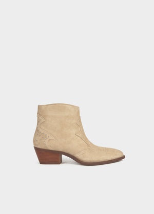 Cowboy-Boots mit Nieten aus Leder