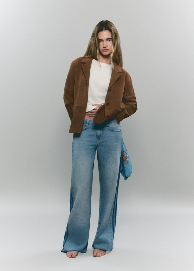 Side stripe jeans