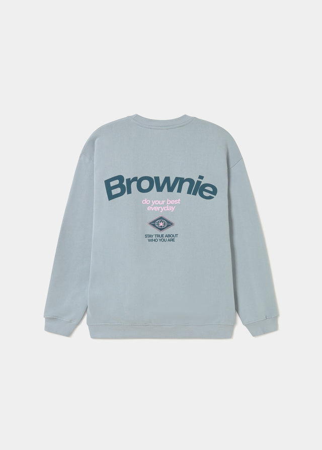 Sweatshirt with back patch print