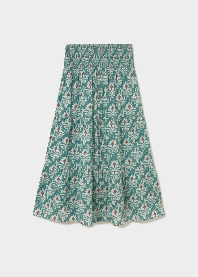 Falda larga smock